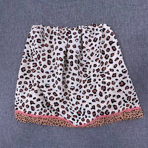 MOD On Trend‎ Cheetah Strapless Top Small Ivory Brown Black Elastic Brand New